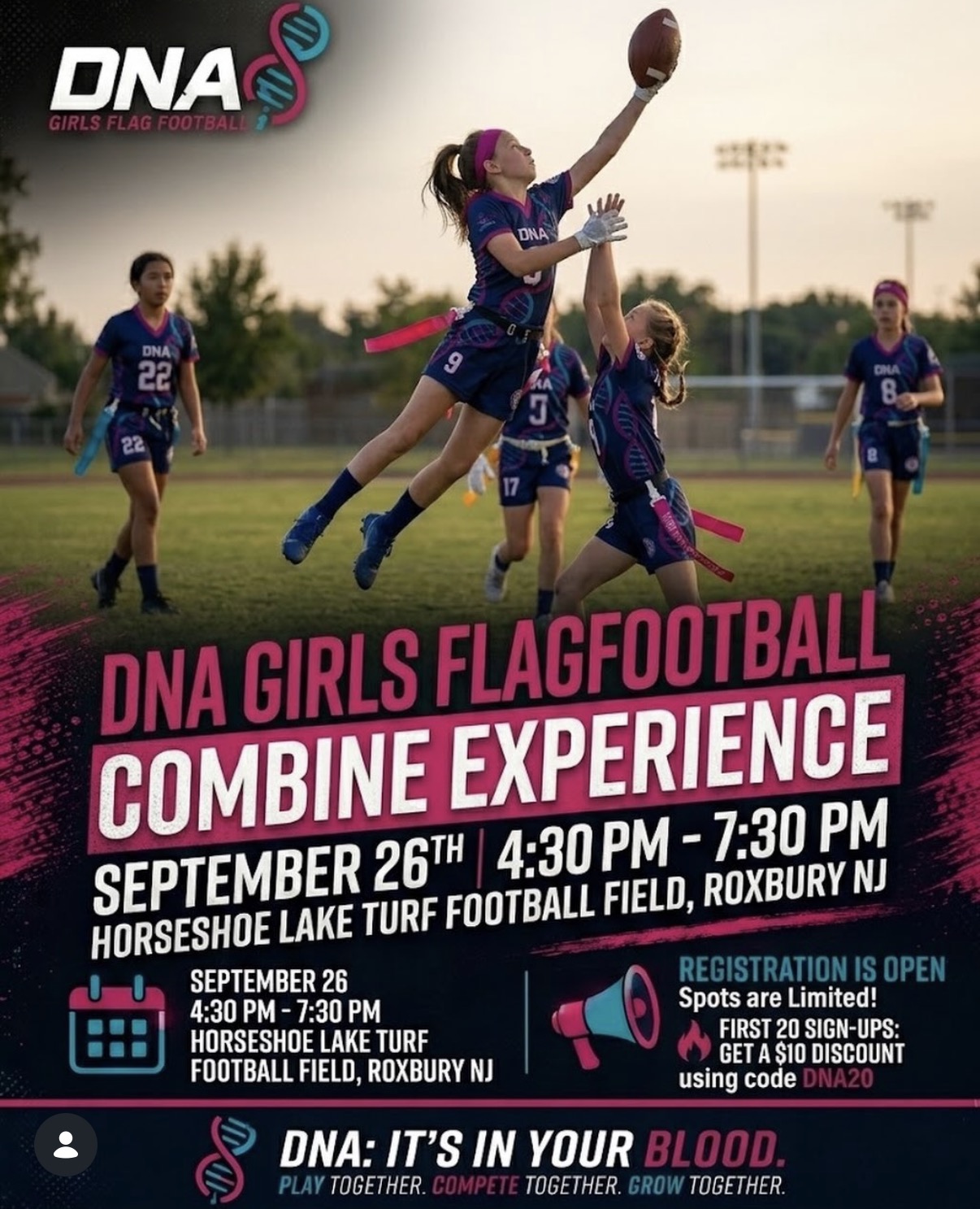 DNA Football Combine Clinic Flier